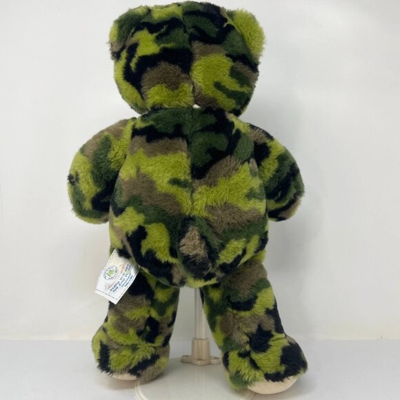 Retired Green Army Military Camo 2010 Build a Bear BABW Camouflage - Picture 2 of 8
